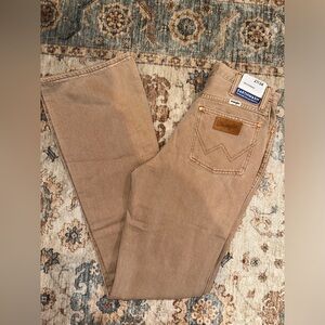 Wrangler Westward High Rise Tan Jeans